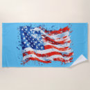 Search for red white blue beach towels Stars and stripes