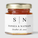 Search for honey wedding favors Black and white