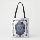 Search for sugar skull tote bags Black