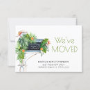 Search for tropical moving announcement cards Watercolor