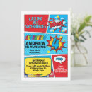 Search for calling all superheroes birthday invitations City