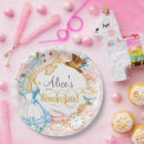 Search for tea party paper plates Alice in wonderland