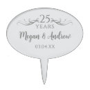 Search for 25th anniversary cake toppers Elegant