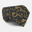 Search for chinese dragon ties Black
