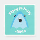 Search for shark napkins Under the sea