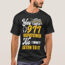 Search for 911 dispatcher tshirts Thin gold line