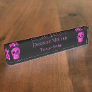 Search for skull name plates Black