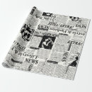 Search for vintage newspaper wrapping paper Pattern