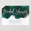 Search for emerald glitter invitations Modern