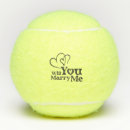 Search for wedding tennis balls Will you marry me