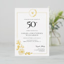 Search for golden anniversary invitations Elegant