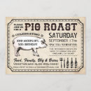 Search for pig roast invitations Vintage