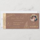 Search for world map save the dates Boarding pass