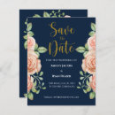 Search for navy blush save the dates Blue
