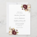 Search for cream burgundy wedding invitations Rustic