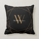 Search for black and gold stripes pillows Monogrammed
