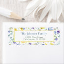 Search for watercolor return address labels Wildflowers