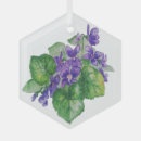 Search for violet flower ornaments Watercolor