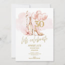 Search for pink and gold 30th birthday invitations Elegant birthday party