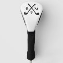 Search for vintage golf head covers Black and white