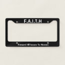 Search for spiritual license plate frames Faith