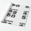 Search for funny 50th birthday wrapping paper Fifty