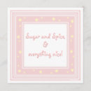 Search for sugar and spice baby shower invitations Pink