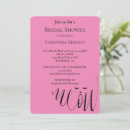 Search for cats bridal shower invitations Pink