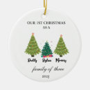 Search for family of three ornaments First