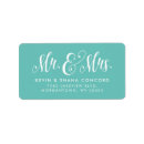 Search for thank you return address labels Newlywed