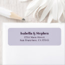Search for lavender return address labels Stylish