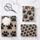 Search for paw prints wrapping paper Puppy