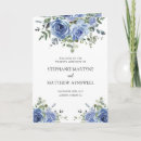 Search for eucalyptus wedding programs Dusty blue