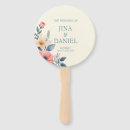 Search for wedding invitations for hand fans Floral