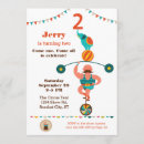 Search for circus 2nd birthday invitations Elephant