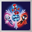 Search for spiderman graphic posters Glow webs glow