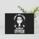 Search for funny drinking christmas cards Santa
