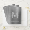 Search for metallic folders Monogrammed