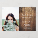 Search for photo sweet 16 invitations Rustic