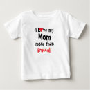 Search for i love my mom baby clothes Red heart