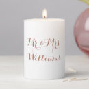 Search for rose gold candles Calligraphy