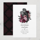 Search for owl wedding invitations Gothic