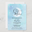 Search for twin stars baby shower invitations Moon and stars