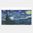 Search for fine art stickers Starry night
