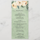 Search for blush and sage green wedding menus Simple