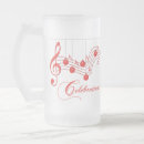 Search for music beer glasses red