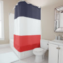 Search for red white and blue shower curtains America