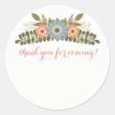 Search for thank you for coming wedding stickers Floral
