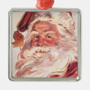 Search for old fashioned santa claus ornaments Illustration