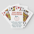 Search for teacher playing cards School